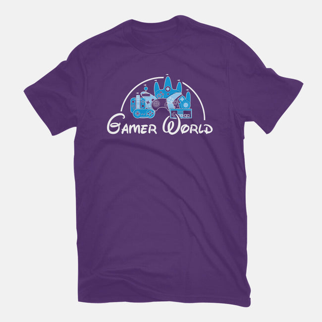 Gamer World-Womens-Fitted-Tee-NMdesign