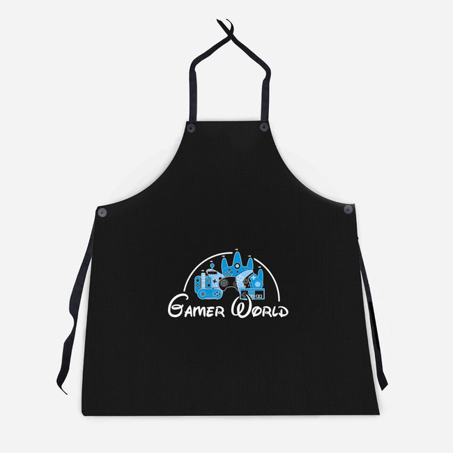 Gamer World-Unisex-Kitchen-Apron-NMdesign