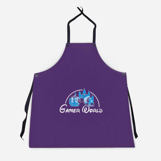 Gamer World-Unisex-Kitchen-Apron-NMdesign