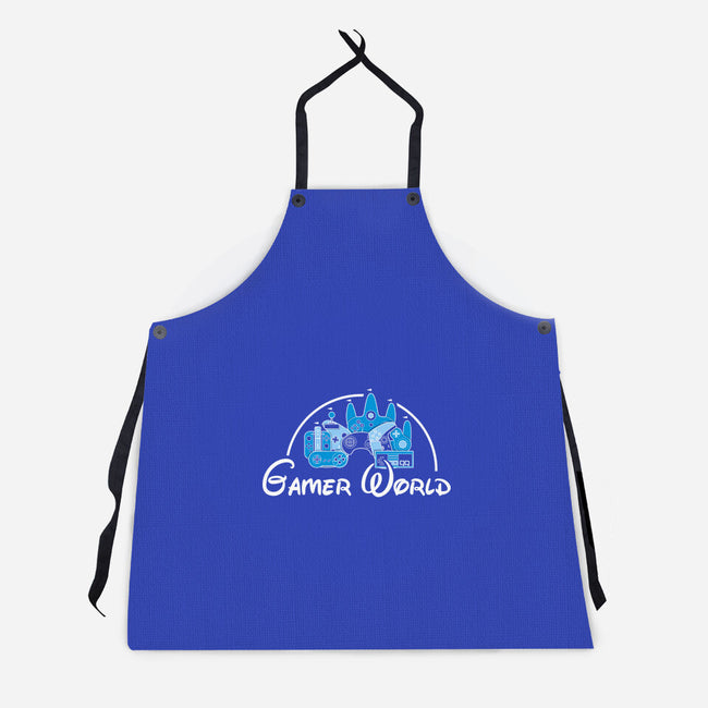 Gamer World-Unisex-Kitchen-Apron-NMdesign