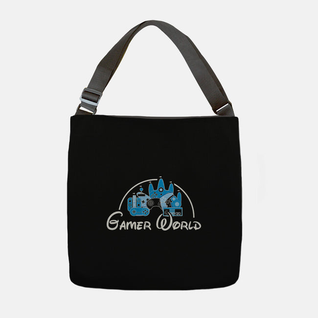 Gamer World-None-Adjustable Tote-Bag-NMdesign