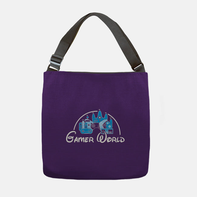 Gamer World-None-Adjustable Tote-Bag-NMdesign