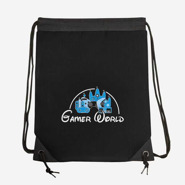 Gamer World-None-Drawstring-Bag-NMdesign