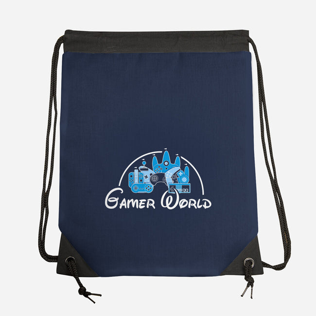 Gamer World-None-Drawstring-Bag-NMdesign