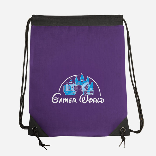Gamer World-None-Drawstring-Bag-NMdesign