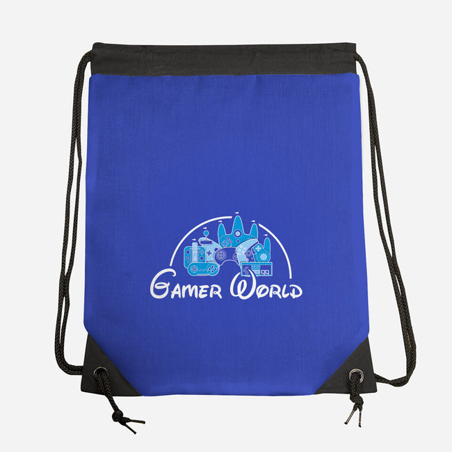 Gamer World-None-Drawstring-Bag-NMdesign