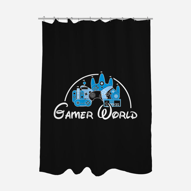 Gamer World-None-Polyester-Shower Curtain-NMdesign
