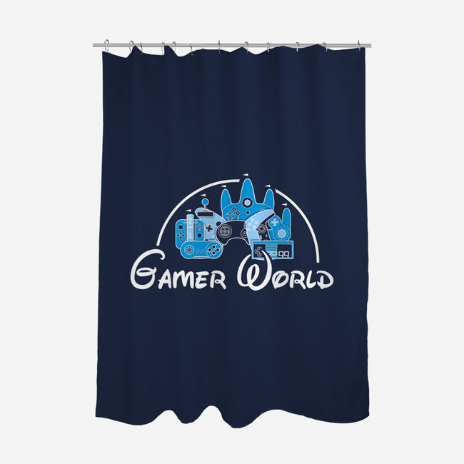 Gamer World-None-Polyester-Shower Curtain-NMdesign