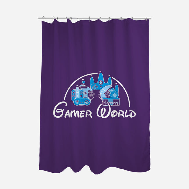 Gamer World-None-Polyester-Shower Curtain-NMdesign