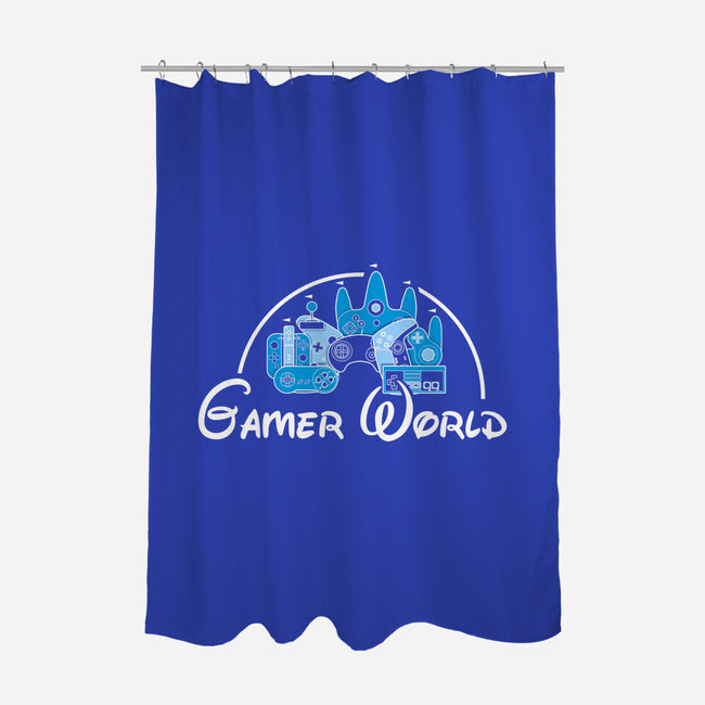 Gamer World-None-Polyester-Shower Curtain-NMdesign