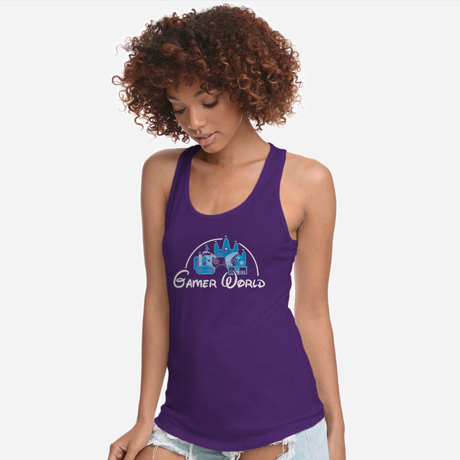Gamer World-Womens-Racerback-Tank-NMdesign