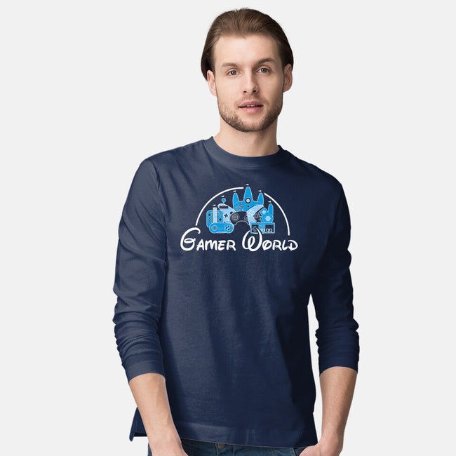 Gamer World-Mens-Long Sleeved-Tee-NMdesign