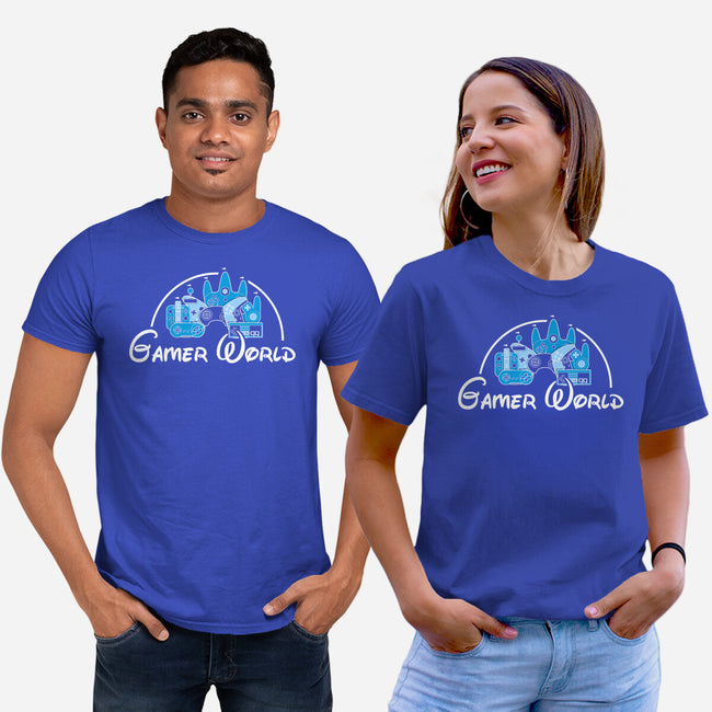 Gamer World-Unisex-Basic-Tee-NMdesign