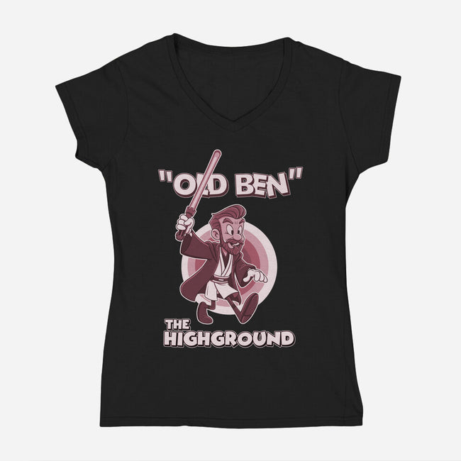 Old Ben-Womens-V-Neck-Tee-P1yu5h