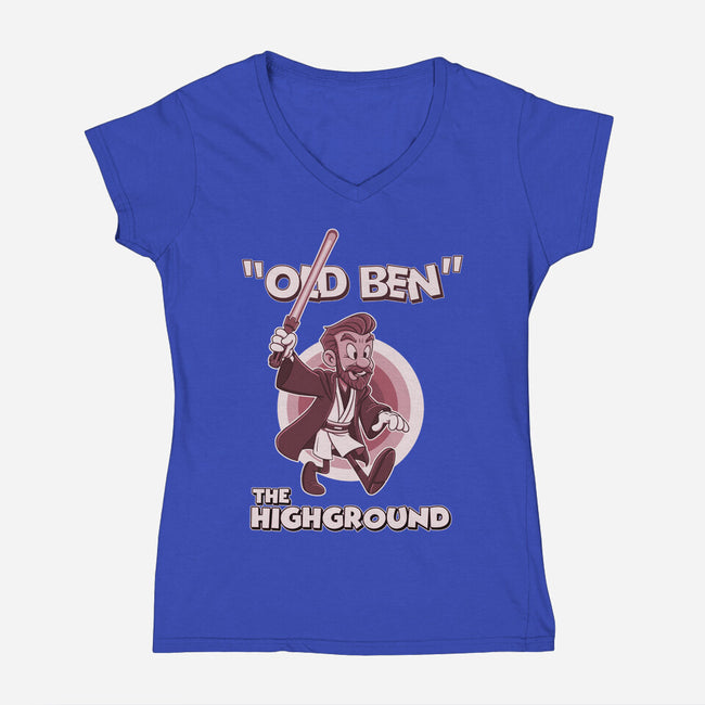 Old Ben-Womens-V-Neck-Tee-P1yu5h