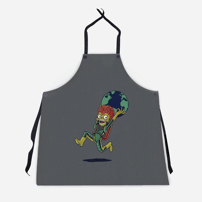 Take The Earth And Run-Unisex-Kitchen-Apron-Popnotic