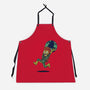 Take The Earth And Run-Unisex-Kitchen-Apron-Popnotic