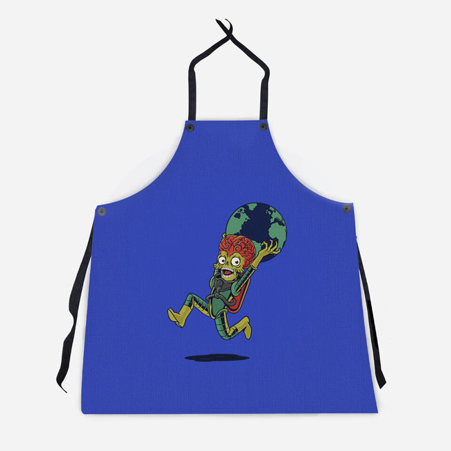 Take The Earth And Run-Unisex-Kitchen-Apron-Popnotic
