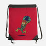 Take The Earth And Run-None-Drawstring-Bag-Popnotic