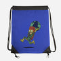 Take The Earth And Run-None-Drawstring-Bag-Popnotic