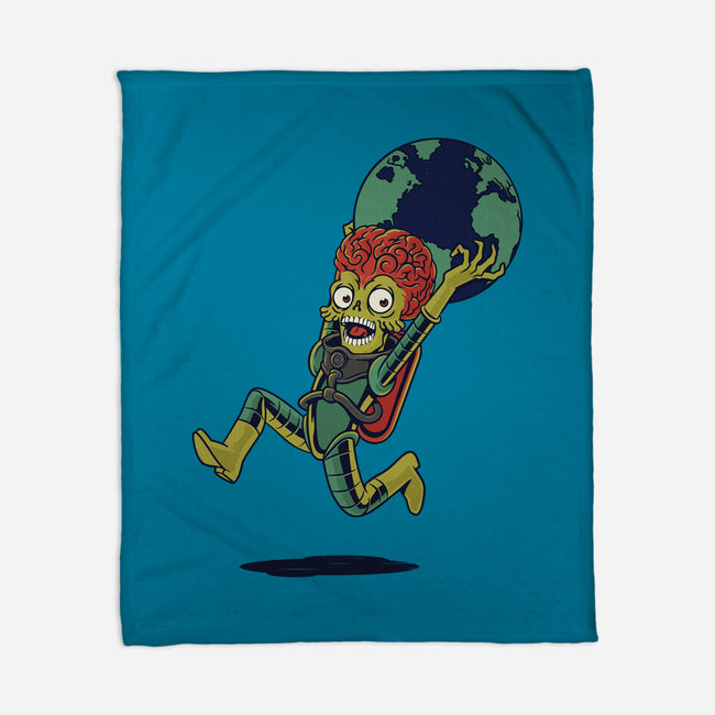 Take The Earth And Run-None-Fleece-Blanket-Popnotic