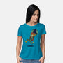 Take The Earth And Run-Womens-Basic-Tee-Popnotic