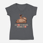 Say Yes To Nothing-Womens-V-Neck-Tee-koalastudio