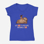 Say Yes To Nothing-Womens-V-Neck-Tee-koalastudio