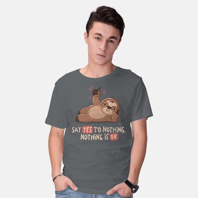 Say Yes To Nothing-Mens-Basic-Tee-koalastudio