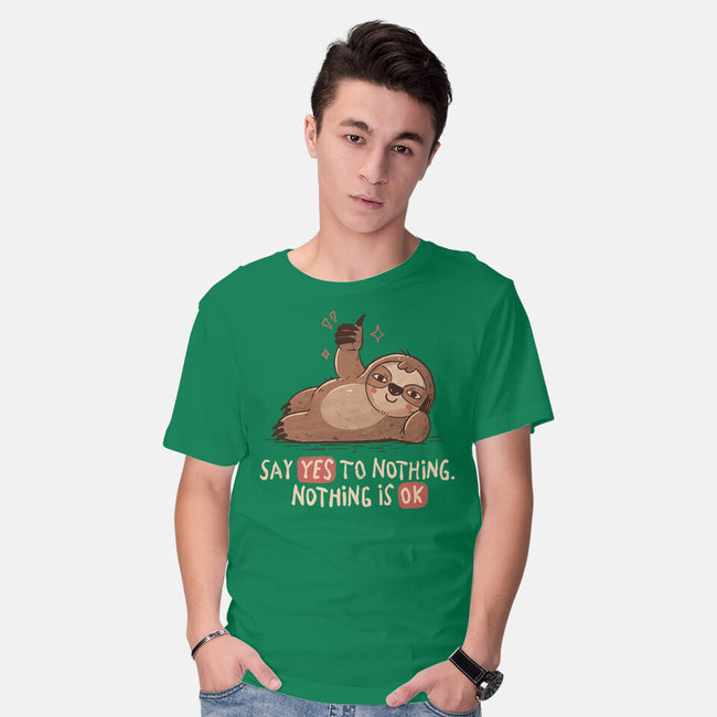 Say Yes To Nothing-Mens-Basic-Tee-koalastudio