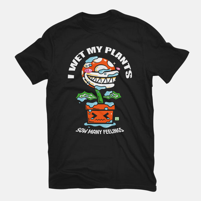 I Wet My Plants-Womens-Basic-Tee-krisren28