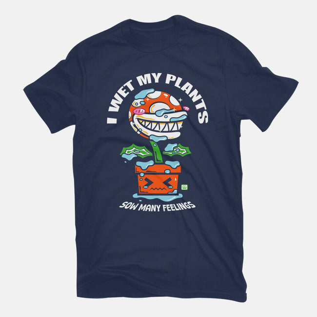 I Wet My Plants-Womens-Basic-Tee-krisren28