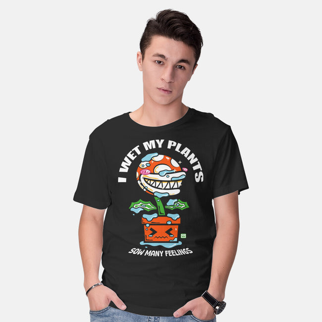I Wet My Plants-Mens-Basic-Tee-krisren28