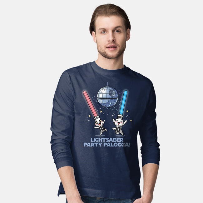 Lightsaber Party Palooza-Mens-Long Sleeved-Tee-Lorets
