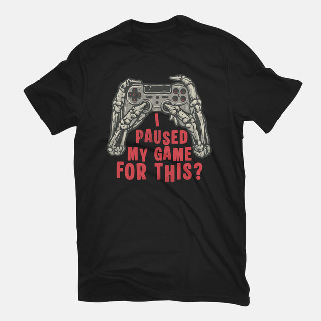 Game Pause-Mens-Heavyweight-Tee-glitchygorilla