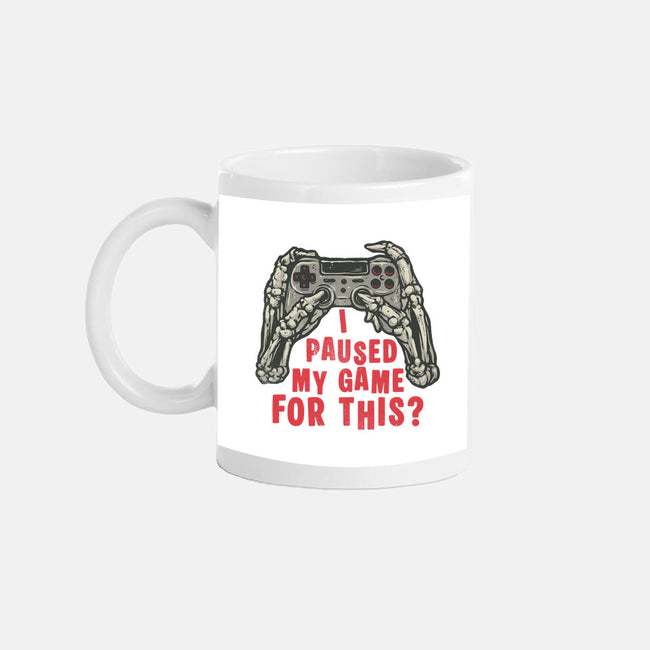 Game Pause-None-Mug-Drinkware-glitchygorilla