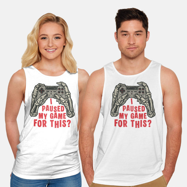 Game Pause-Unisex-Basic-Tank-glitchygorilla