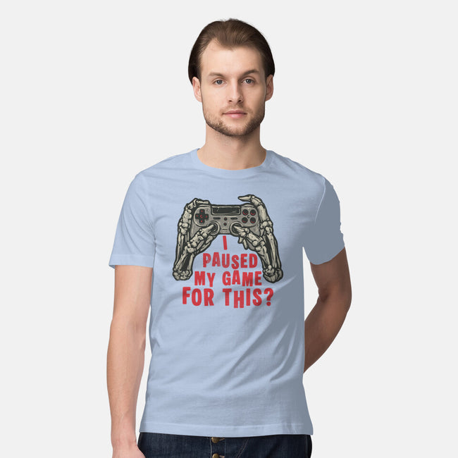 Game Pause-Mens-Premium-Tee-glitchygorilla