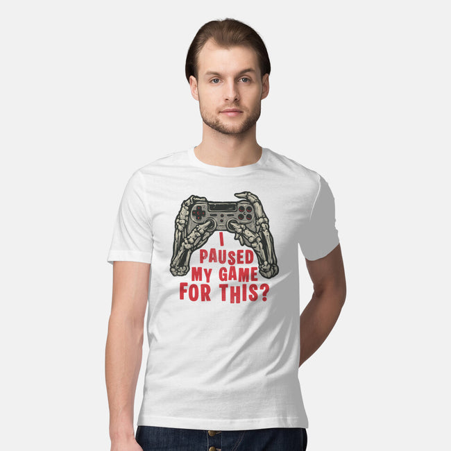 Game Pause-Mens-Premium-Tee-glitchygorilla
