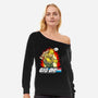 A Real Dumb American Hero-Womens-Off Shoulder-Sweatshirt-Boggs Nicolas