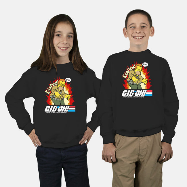 A Real Dumb American Hero-Youth-Crew Neck-Sweatshirt-Boggs Nicolas