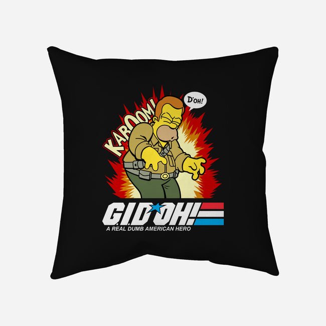 A Real Dumb American Hero-None-Removable Cover w Insert-Throw Pillow-Boggs Nicolas