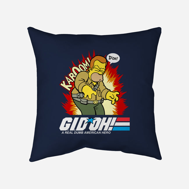 A Real Dumb American Hero-None-Removable Cover w Insert-Throw Pillow-Boggs Nicolas