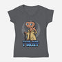 Master E.T.-Womens-V-Neck-Tee-Boggs Nicolas