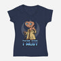 Master E.T.-Womens-V-Neck-Tee-Boggs Nicolas