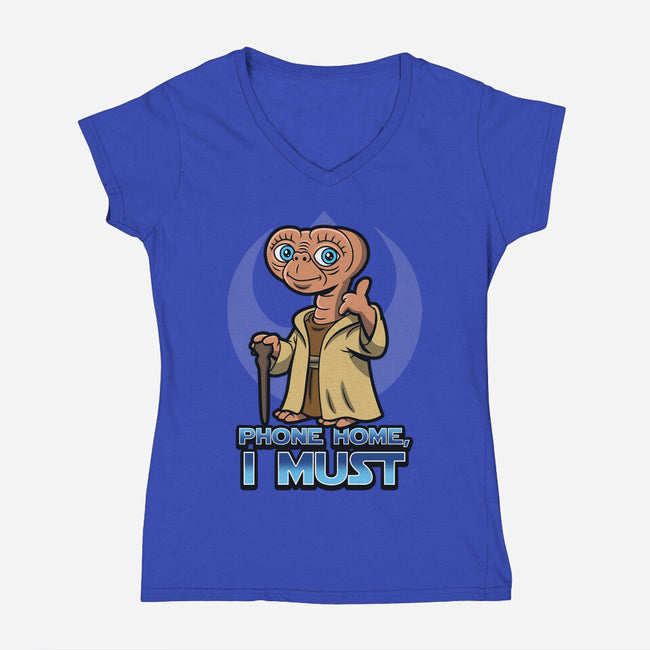 Master E.T.-Womens-V-Neck-Tee-Boggs Nicolas