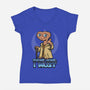 Master E.T.-Womens-V-Neck-Tee-Boggs Nicolas