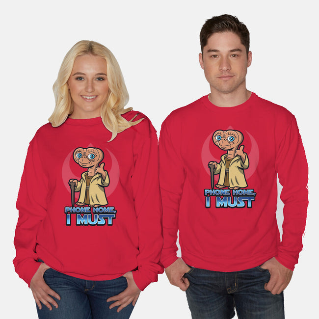 Master E.T.-Unisex-Crew Neck-Sweatshirt-Boggs Nicolas