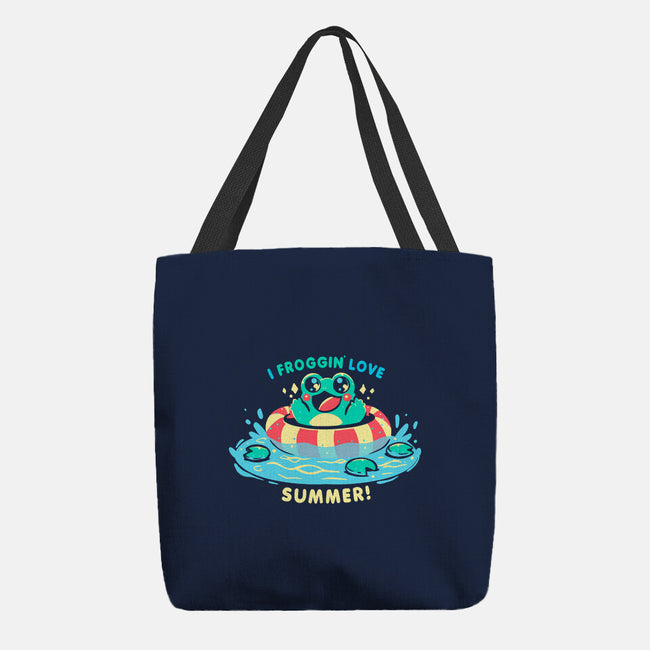 I Froggin Love Summer-None-Basic Tote-Bag-TechraNova