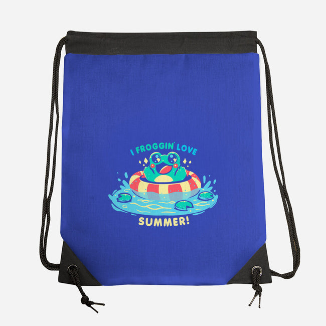 I Froggin Love Summer-None-Drawstring-Bag-TechraNova